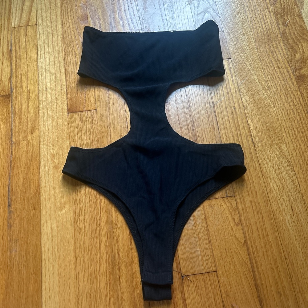 Edikted Black Cutout Bodysuit